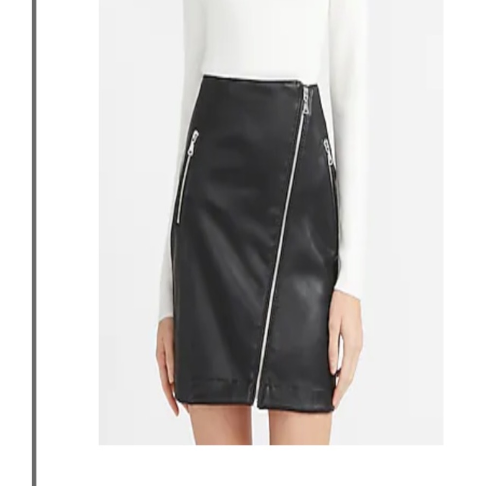 Express Faux Leather Skirt